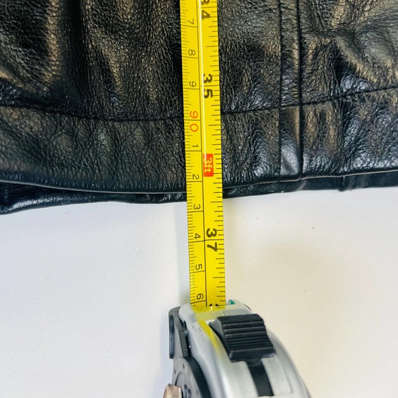 Vintage 1986 Wilsons Hooded Quilted Lined Leather Jacket Cinch‎ Waist 1X - Picture 14 of 14